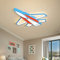 A.1.Coo Deckenleuchte LED Kinderzimmerlampe Flugzeug Deckenlampe Dimmbar Kinderzimmer Schlafzimmer Babylampe Kindergarten Kinderlampe Acryl Lampe Wohnzimmerlampe Deckenbeleuchtung,Rot,52cm