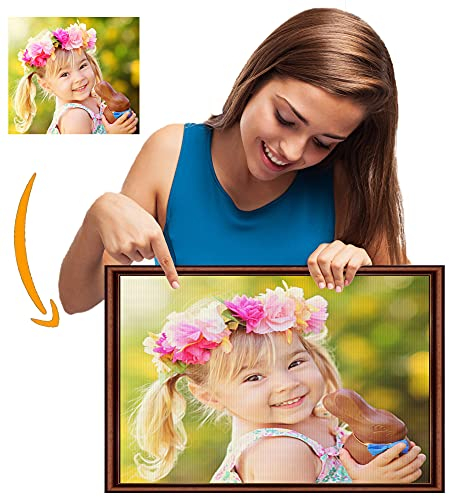 YUzzles Benutzerdefinierte 5D Diamond Painting Eigenes Bild Foto Personalisiert Diamant Malerei Set Set Diamant Full Bilder Home Decor 40 x 50 cm