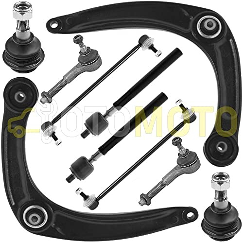 TEILEX Germany Querlenker Vorderachse Querlenker Set kompatibel PEUGEOT 307 10-teilig für Fahrzeugspezifische Fahrzeuge, Autoteile, Querlenker, Querlenker Vorderachse