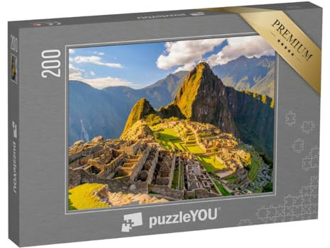 puzzleYOU: Puzzle 200 Teile „Peru, Südamerika: Machu Picchu, UNESCO-Weltkulturerbe“ – aus der Puzzle-Kollektion Landschaft
