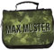 Manutextur Kulturbeutel mit Namen - personalisiert - Motiv Camouflage - Kulturbeutel - Größe 23x17x5 cm - persönliches Geschenk mit Wunsch-Motiv und Wunsch-Name