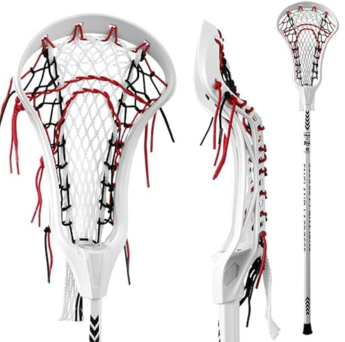 Newitts England Lacrosse 6065 Unisex Complete Stick [Each] • 40 Complete Stick • Made from 6065 Aluminium • Approved by England Lacrosse (White)