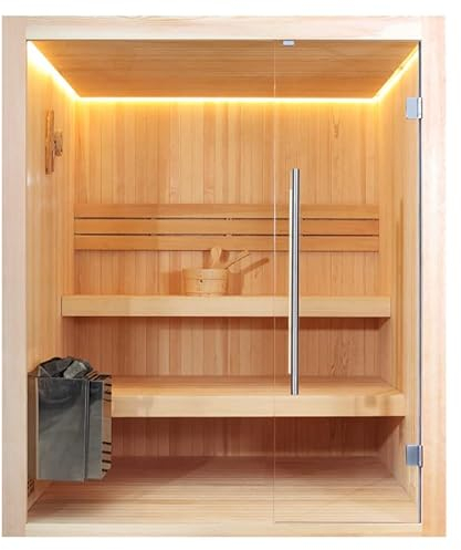 AWT AQART WATER TECHNOLOGY Sauna B1802 Pinienholz/180x180/9kW Viking Bi-O