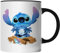 DragonHive Tasse - Stitch Alien Cartoon Lilo - beidseitig Bedruckt - Geschenk Idee Kaffeetasse mit Spruch, Keramik 330ml, Tassenfarbe: Schwarz