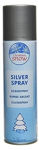 Magie di Natale Spray colorante Decorativo per Alberi di Natale e presepi (Argento)