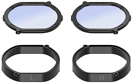Kahdsvby Myopia Lens, Black Magnetic Glasses, Quick Dismountable Protection, VR Prescription Lenses for PSVR2 for PSVR2