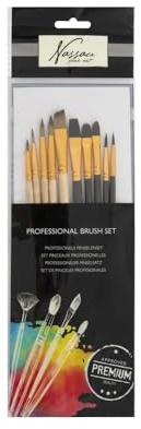 NASSAU Fine Art Professionele Penselenset, 10dlg.