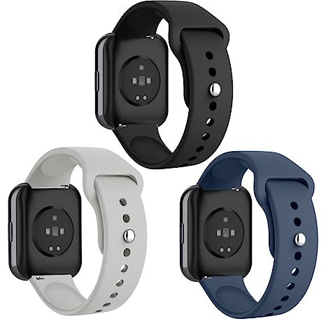 3 Pcs Armband Kompatibel mit Oppo Watch 41mm Uhrenarmband Silikon Sport Weiches Atmungsaktiv Einstellbar Herren Damen Armbänder für Oppo Watch 41 mm Ersatzarmband (6)