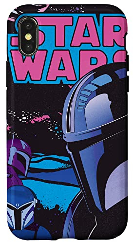 Hülle für iPhone X/XS Star Wars Die mandalorianischen Kopfgeldjäger, Retro-Comic