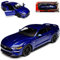 Ford Mustang VI Coupe Blau Modell Ab 2014 Version ab Facelift 2017 1/24 Motor Max Modell Auto mit individiuellem Wunschkennzeichen