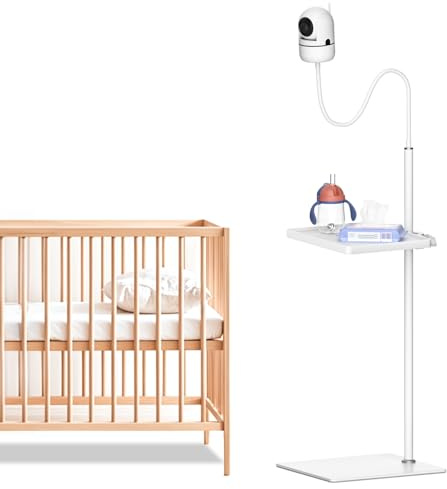 Universeller Babyphone-Ständer für HelloBaby, Infant Optics DXR-8 Pro, Nanit Pro Babyphone Bodenständer - Höhenverstellbarer Babykamera-Ständer für Eufy, VTech, Owlet, VAVA und die meisten