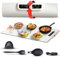 Rollerup Electric Food Warming Mat - Portable Silicone Tray w/Fast Heating, Best Kitchen Gadget to Keep Food Warm for Parties, Buffets, Serving, & Thawing - Silicone Accessories Included