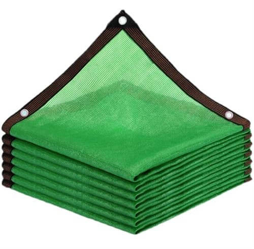 BUUNHI Bâche Piscine Filet Pare-Soleil Anti-UV en HDPE 6 12 Broches pour Plantes succulentes de Jardin, Couverture de Piscine extérieure, Filet Pare-Soleil hivernage Piscine(Green 6 Pin,2x5m)