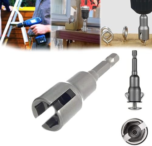 ZANWANXIN Power Wing Nut Driver Bit, Hurricane Shutter Drill Bit, Wing Nut Socket, Wingnut Driver Bit, Hurricane Shutter Bolts, Wing Nut Drill Bit, Wing Nuts Drill Bit Socket Wrenches (1PCS)