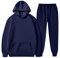 Generisch Herren Jogging Set, Kapuzenpullover Und Jogginghose, Bequemes Sweatshirt In Für Freizeit Und Sport, Blau, L