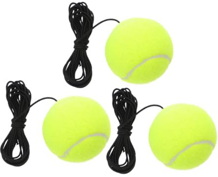 TOKIDNY 3 STK Tennistrainer Ersatzbälle Zum Üben Tennis-Return-Ball Tennis Trainieren Tragbare Kugel Leichtes Tennis Garagenparkball Tennis-zugball Sportstütze Tennis Ball Chemische Faser