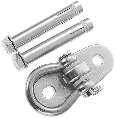 Milisten 1 Satz Schaukelhaken schaukel hängematten Haken wandmontierter Kleiderständer montieren edelstahlhaken schaukel zubehör Hängemattenbeschlag Hängemattenhaken Rostfreier Stahl Silver