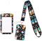 AFCJLTO Porta badge identificativo con cordino staccabile per, Porta Badge Infermiere,Cordino Porta Badge da Collo Infermiera,Perfetto per Veterinario, Infermieri, Uffici, Scuole