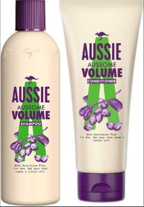 Shampoo und Spülung Volumenspendendes Aussie, 2er-Pack mit 1 x 300 ml Volumen-Shampoo und 1 x 200 ml Volumen-Conditioner-Set – Lift für schlaffes, flaches Haar Volumen