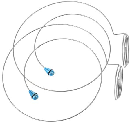FOMIYES 2 Stück Uhr-Lupen-Stahlring Beobachten Sie die Reparaturvergrößerungsbrille Lupen für die Uhrenwartung Reparatursatz für die Uhrenkrone Uhrenzubehörstift für Krone Eisen Silber