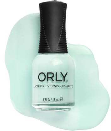 ORLY Pastel Blue-Green Nail Polish | Crème Finish | Smooth, Even Coverage | Precision Gripper Cap | Vegan & Cruelty-Free (Butterfly Pea)