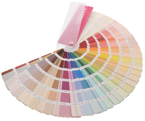 LIFKICH Cartes de Peinture Aquarelle Précises en Plastique et Papier, Nuanciers de Peinture Pratiques pour Sélection Artistique et Rénovation Intérieure