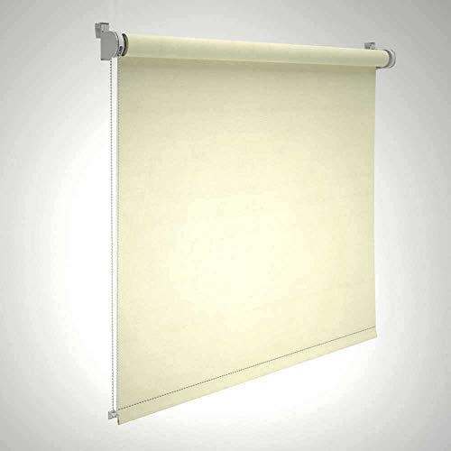 etérea Klemmfix Rollo Plissee Jalousie, Sonnnenschutz & Verdunklungsrollo, Rollo ohne Bohren - 65x160 cm, Natur