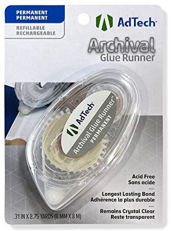 Ad-Tech Adtech Scrapbooking Supplies Permanent Glue Tape, Foam, Gold