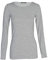 New Ladies Plus Size Long Sleeve T-shirt Womens Stretch Plain Top Sizes 8-26 (XXL (20-22 UK), GREY)