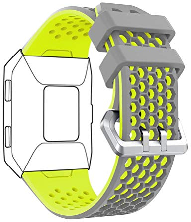 DD Band Kompatibel mit Fitbit Ionic Armband, Weiche Silikon Einstellbare Uhrband für Fitbit Ionic Ersatzarmband