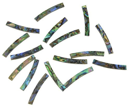 KAISH Gitarren-Rosette, Paua, Abalone-Muschel, Schalllocheinlage, 110 x 3 x 1,5 mm