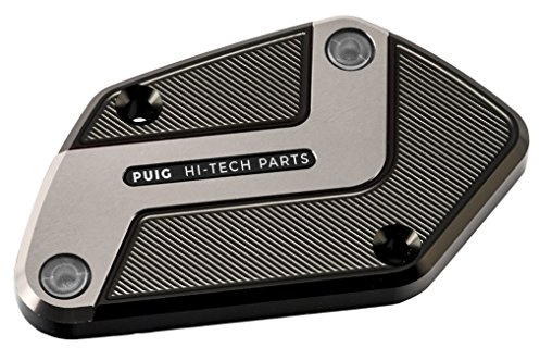 Puig 9273P Brems-/Kupplungsflüssigkeitsdeckel CNC-gefräst, Silber