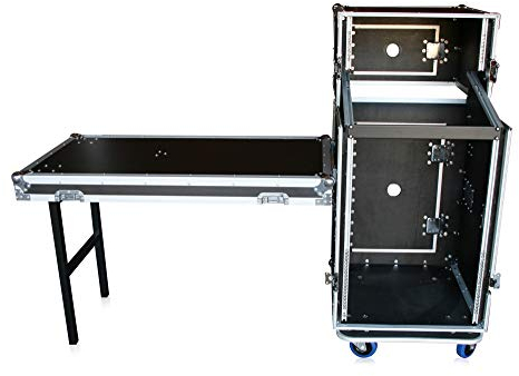 Winkelrack 5/16 HE Kombicase mit Tisch DJ-Rack DJ-Flex Case 19 DJ-Flex