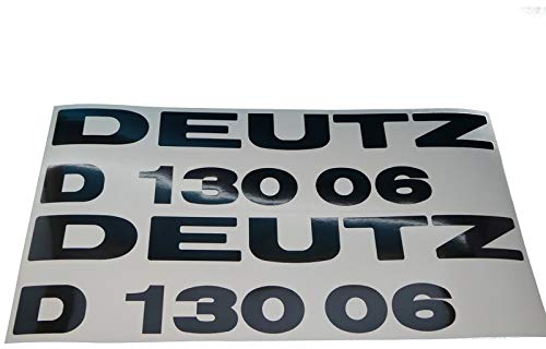 DEUTZ D13006 Schriftzug Aufkleber in schwarz, Sticker/Beschriftung, zum Oldtimer Restaurieren von Lack & Verkleidung. Schlepper Emblem Alternative