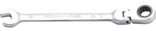 BGS 6710 | Llave combinada con carraca | ajustable 90° | 10 mm