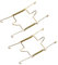MroMax Plate Hanger, 8-inch U Type Stainless Steel Plate Hangers Invisible Wall Hooks for Walls Compatible Decorative Plates Hooks Dish Diaplay Holder Golden 2Pcs