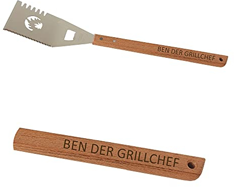 laser-diele Grillwender mit Gravur – Personalisiertes Grillbesteck – Geschenke für Männer – Geburtstagsgeschenke – Vatertagsgeschenk – Grillwender