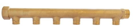 SOMATHERM FOR YOU - ottone collettore - 6 partenze Maschile 15/21-20/27 Female ingresso - uscita Buck 20/27