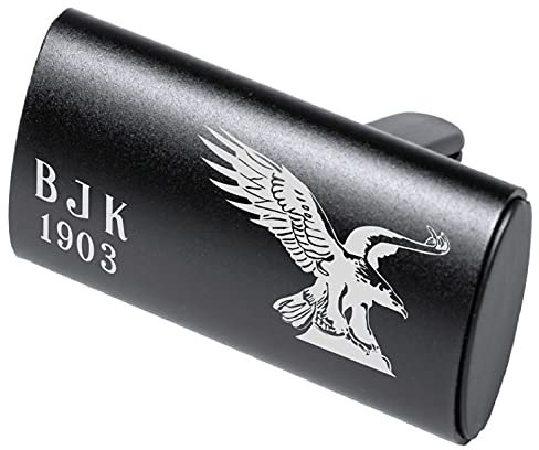 Auto Logo Parfüm Lufterfrischer BJK 1903 Duft Spender Auto Emblem Duftspender Auto Entlüftungs-Parfüm Klimaanlage, Geruch Entfernen, Araba Kokusu Parfüm Schwarz