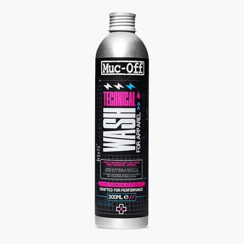 Muc Off Technical Wash, 300ml - Tech Wash for Outdoor Apparel and Technical Clothing - Protects DWR Waterproofing Treatment for Jackets and Coats