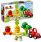 LEGO DUPLO My First Obst- und Gemüse-Traktor, Geschenk Spielzeug zum Basteln, Sortieren und Stapeln für Babys und Kleinkinder im Alter ab 1,5 Jahren, Lernspielzeug 10982