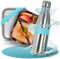 boddels Lunch-Set Edelstahl Brotdose 800ml und Trinkflasche Edelstahl 500ml | Brotzeitbox für Snacks | Isolierflasche | doppelwandige Edelstahl Flasche | Brotdose Edelstahl Kinder mit Fächern