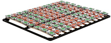 Mon Mobilier Design Kept Sommier à Lattes Ergonomique avec plots de Soutien 140x200 cm sans Pieds