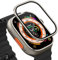 Pellicola Protettiva per Apple Watch Ultra 49mm,Copertura Protettiva in Vetro Temperato [Antigraffio] per iWatch Series Ultra, Senza Bolle D'aria, [Cornice in Metallo] Film,Colore Primario,49mm