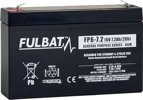 FULBAT BATTERIE FULBAT FP6-7.2 6V 7,2AH