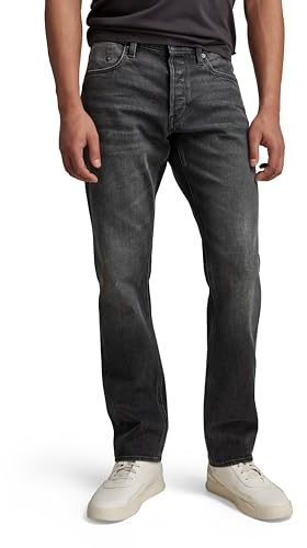 G-Star Homme Jean Mosa Straight, Noir (worn in black moon D23692-B479-G108), 34W / 34L