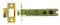 Infinity Decor FD30/60 CE Certified Bolt Through Tubular Door Latch in 3 Sizes and Finish- for Internal Use. (Electro Brass, 100mm)