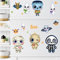 Sunnywall Tier Safari Wandsticker Wandtattoo Wandbild Baby Aufkleber Kinderzimmer Baby Wandaufkleber Spielzimmer Küche (Cute Halloween)