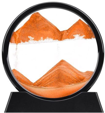 XINBAOHONG Image d'art de sable en mouvement 3D avec mouvement liquide - Cadre de sable coulant - Décoration de bureau - 25,4 cm (rose)