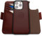 dreem Fibonacci wallet case compatible with iPhone 15 Pro Max / 2-in-1 shockproof case and detachable vegan leather folio, MagSafe compatible, RFID protection [Coffee]